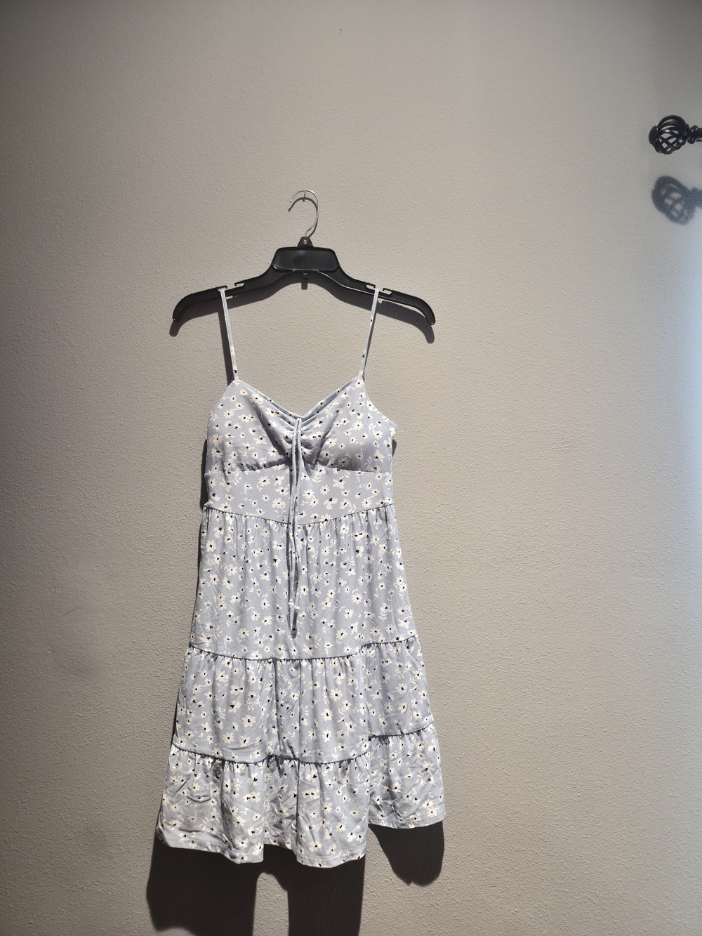 No Boundaries Light Blue Floral Spaghetti-Strap Chemise